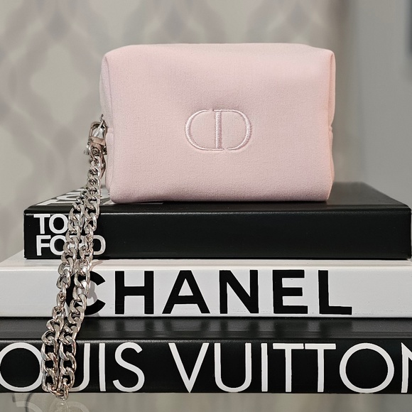 DIOR Pink Clutch Bag Purse with Silver Strap. New Wristlet 💖 - Picture 1 of 7